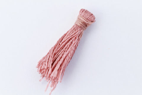 Dusty Rose Small Silk Tassel (0.5”-0.75”) #TAA021-General Bead