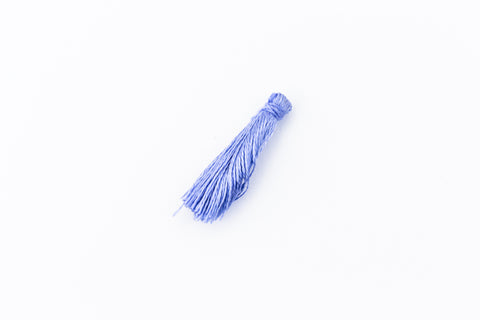 Sapphire Small Silk Tassel (0.5”-0.75”) #TAA025-General Bead