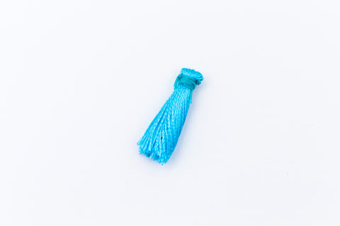 Turquoise Small Silk Tassel (0.5”-0.75”) #TAA027-General Bead