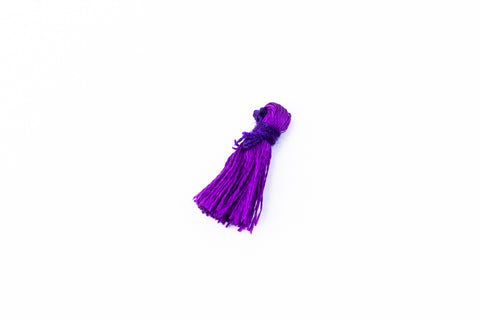 Purple Small Silk Tassel (0.5”-0.75”) #TAA032-General Bead