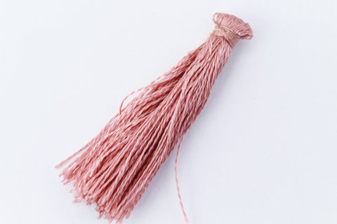 Dusty Rose Medium Silk Tassel (1”-1.25”) #TAB021-General Bead