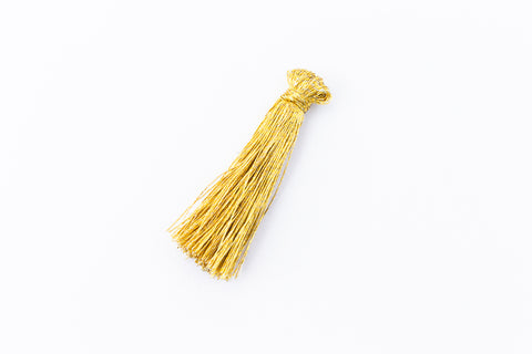Gold Medium Silk Tassel (1”-1.25”) #TAB023-General Bead