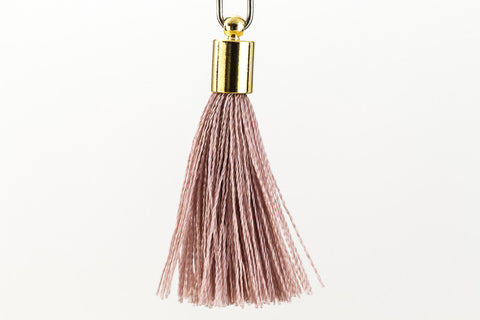 27mm- 30mm Gold and Blush Tassel #TAC003-General Bead