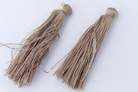 Gray Large Silk Tassel (1.5”-1.75”) #TAC018-General Bead