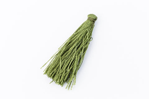 Olive Large Silk Tassel (1.5”-1.75”) #TAC026-General Bead
