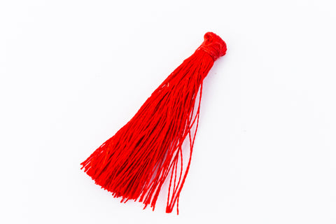 Red Large Silk Tassel (1.5”-1.75”) #TAC030-General Bead
