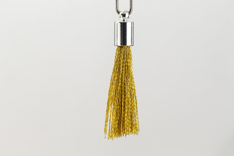 27mm- 30mm Silver and Gold Tassel #TAD008-General Bead