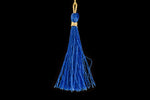 2" Blue Silk Tassel #TAS030-General Bead