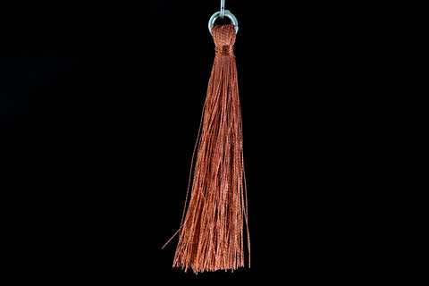 2" Metallic Copper Silk Tassel #TAS037-General Bead