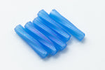Size 2 Matte Transparent Sapphire AB Miyuki Twist Bugle (12 Gm, 125 Gm, 250 Gm) #TBC028-General Bead