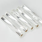 Size 4 Silver Lined Crystal Miyuki Twist Bugle (12 Gm, 125 Gm, 250 Gm) #TBA032-General Bead