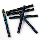 30mm Blue Iris Twist Bugle (10 Gm, 40 Gm, 1/2 Kilo) TBF005-General Bead