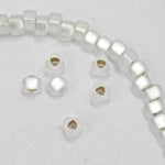 5/0 Matte Silver Lined Crystal Miyuki Triangle Seed Bead-General Bead