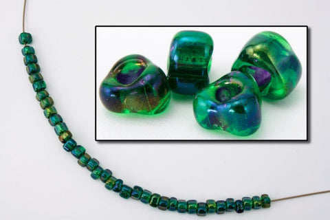 5/0 Transparent Forest Green AB Miyuki Triangle Seed Bead (20 gram) #TC1812-General Bead