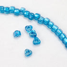 5/0 Aqua Lined Shimmer Sky Blue AB Miyuki Triangle Seed Bead-General Bead