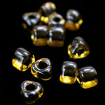 5/0 Black Lined Gold Luster Miyuki Triangle Seed Bead-General Bead