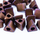 5/0 Matte Metallic Dark Raspberry AB Miyuki Sharp Triangle Seed Bead #TC2005-S-General Bead