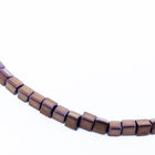 5/0 Matte Metallic Dark Raspberry AB Miyuki Sharp Triangle Seed Bead #TC2005-S-General Bead