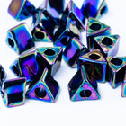 5/0 Metallic Blue Iris Miyuki Sharp Triangle Seed Bead #TC455-S-General Bead