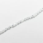 8/0 White Lined Crystal Miyuki Triangle Seed Bead (20 Gm, 250 Gm) #TD1104