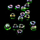 8/0 Transparent Green AB Miyuki Triangle Seed Bead-General Bead