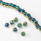 8/0 Capri Lined Gold AB Miyuki Triangle Seed Bead-General Bead