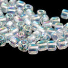 10/0 Crystal AB Miyuki Triangle Seed Bead (20 Gm, 250 Gm) #TE1151