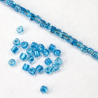 10/0 Sky Blue Lined Aqua AB Miyuki Triangle Seed Bead-General Bead