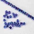 10/0 Cobalt Lined Aqua AB Miyuki Triangle Seed Bead (20 Gm) #TE1829-General Bead