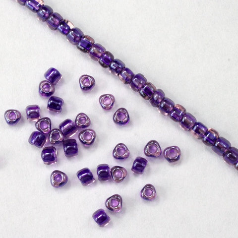 10/0 Mauve Lined Purple Luster Miyuki Triangle Seed Bead (20 Gm) #TE1835-General Bead