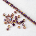 10/0 Lavender Lined Gold AB Miyuki Triangle Seed Bead (20 Gm) #TE1839-General Bead