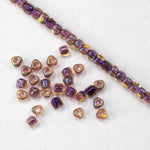 10/0 Lavender Lined Gold AB Miyuki Triangle Seed Bead (20 Gm) #TE1839-General Bead