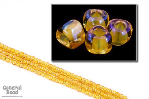 10/0 Transparent Topaz AB Miyuki Triangle Seed Bead-General Bead
