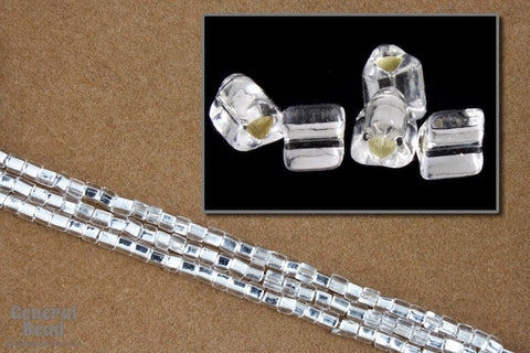 11/0 Silver Lined Crystal Toho Triangle Seed Bead-General Bead