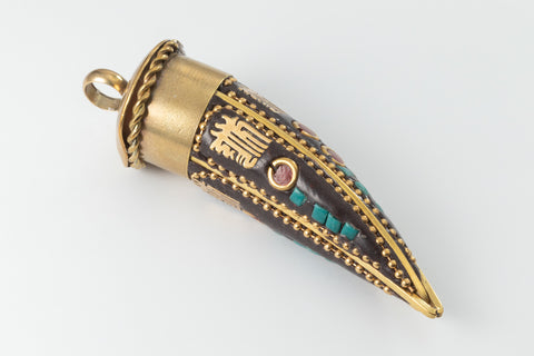58mm Tibetan Style Tusk Pendant