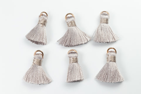 3/4" Smoke and Cloud Nylon Tassel (6 Pcs) #TINYTAS013