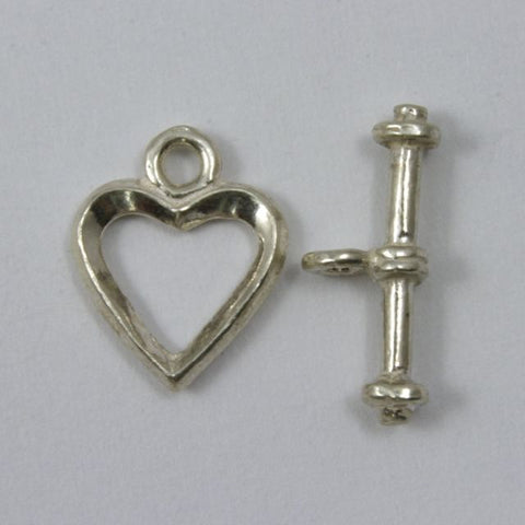 Heather's CF 130 Pieces Silver Tone Small Basic Clasp Toggle Findings Jewelry Making 12X9/15X4mm