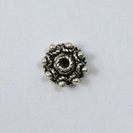 Sterling Silver 5mm 8 Dot Bead Cap (2 Pcs) #TKS045-General Bead