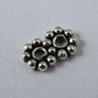 Sterling Silver Twin Daisy Spacers (2 Pcs) #TKS089-General Bead