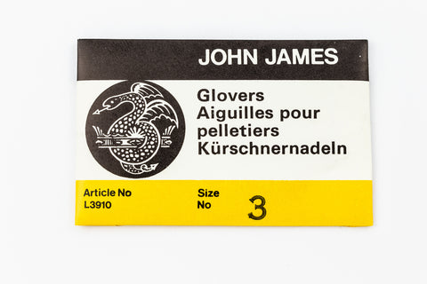 Size 3 John James Glover's Needle (25 Pcs) #TLE010