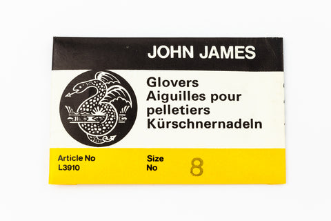 Size 8 John James Glover's Needle (25 Pcs) #TLG010