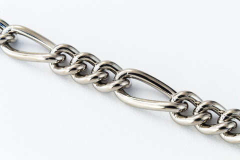 5.8mm Titanium Figaro Chain #TID089-General Bead