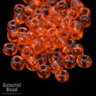 8/0 Transparent Orange Taiwanese Seed Bead-General Bead