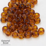 8/0 Transparent Smoked Topaz Taiwanese Seed Bead-General Bead