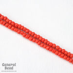 8/0 Opaque Chinese Red Taiwanese Seed Bead-General Bead