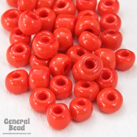 8/0 Opaque Chinese Red Taiwanese Seed Bead-General Bead