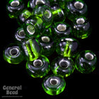 6/0 Silver Lined Green Taiwanese Seed Bead-General Bead