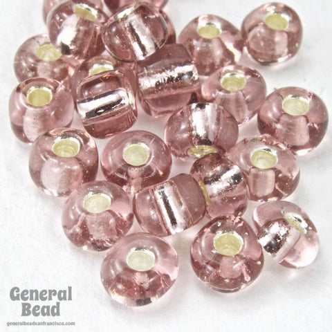 6/0 Silver Lined Light Amethyst Taiwanese Seed Bead-General Bead