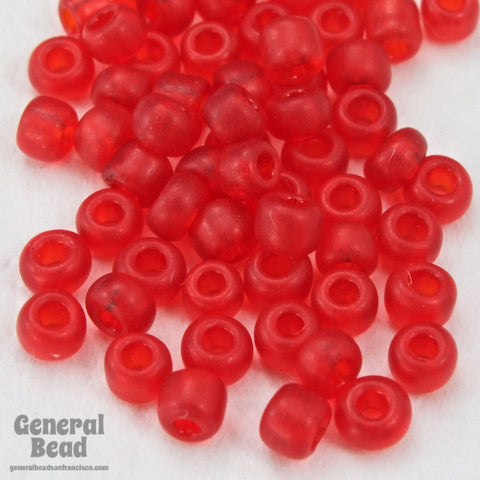 11/0 Transparent Matte Ruby Taiwanese Seed Bead-General Bead