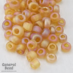 11/0 Transparent Matte Light Topaz AB Taiwanese Seed Bead-General Bead